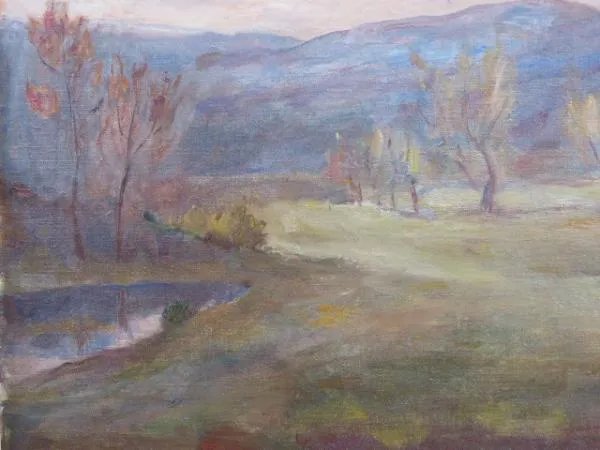 Josef Hlaváček – Podzimní krajina s kopci - 4