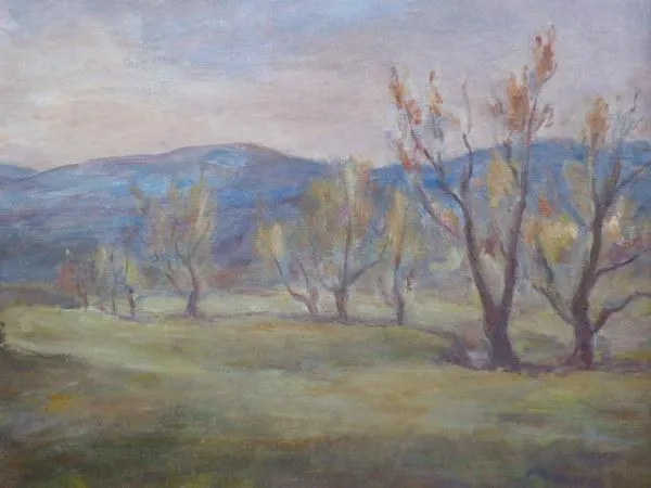 Josef Hlaváček – Podzimní krajina s kopci - 5