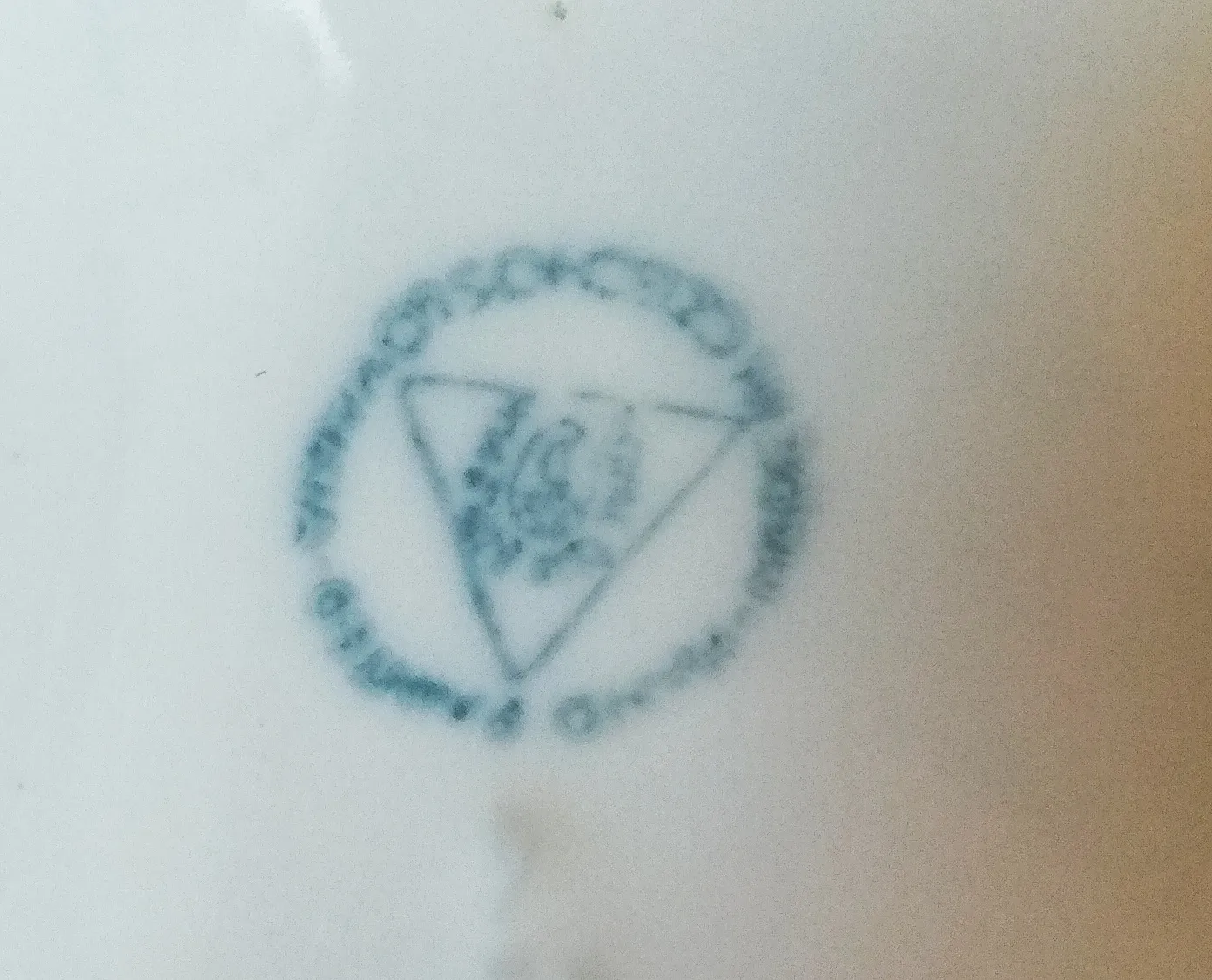 Korpus porcelánových krbových kobaltových hodin Josefína - 5