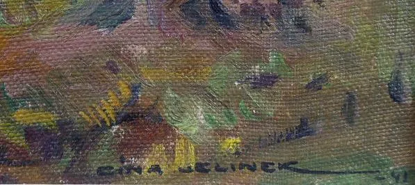 František Cína Jelínek – Krajina při dešti, se sáh - 3