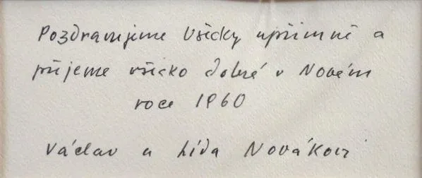 Václav Vojtěch Novák – PF 1960 Václav a Lída Novák - 2