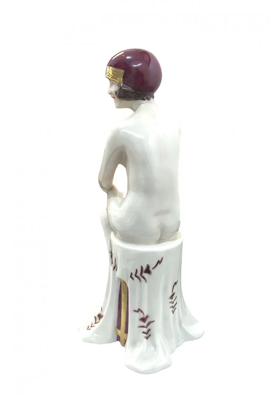 Art deco sedící žena – Royal Dux - 2