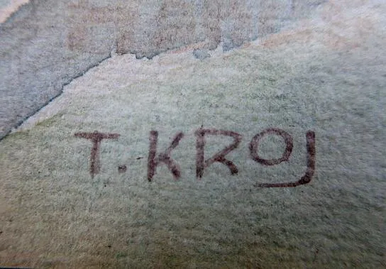T. Kroj – Děvče v kroji s kuřátky - 3