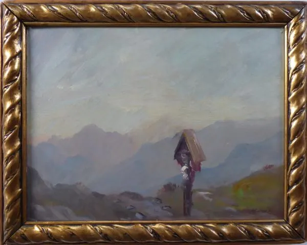 Boží muka a Pohled na Trosky (oboustranný)
