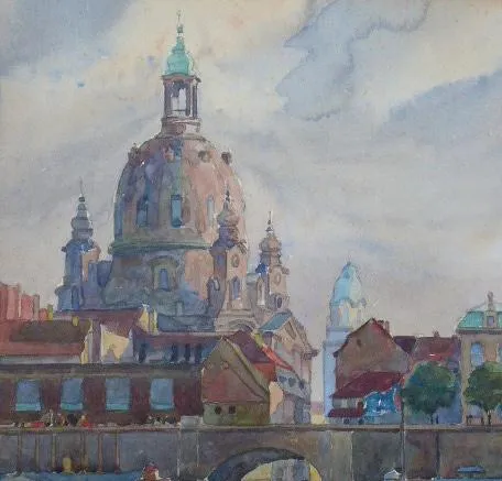 Pohled na Drážďany s Frauenkirche - 5