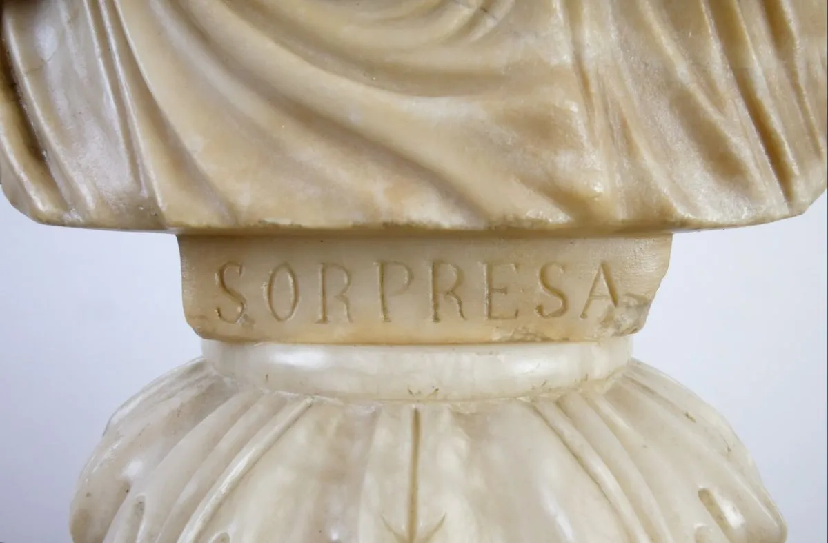 Alabastrová busta ženy – ”Sorpresa” - 8