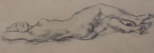 Jan Provazník – Ležící ženský akt - 4