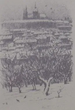 Viktor Stretti – Pohled na Pražský Hrad - 4