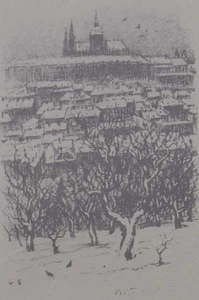 Viktor Stretti – Pohled na Pražský Hrad - 5