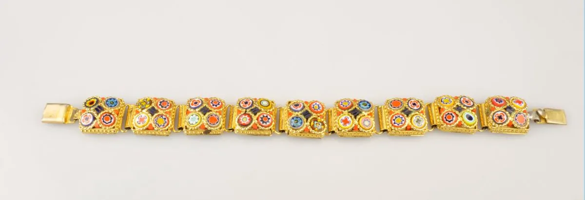 Článkový náramek ”millefiori”