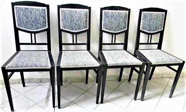 Nábytková souprava 4 ks secesní židlí