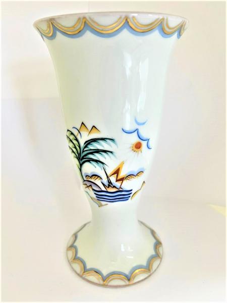 Malovaná váza ART DECCO značeno