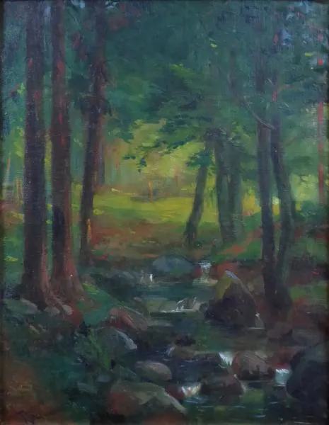 Karel Rampl – Lesní zákoutí s bystřinou - 5