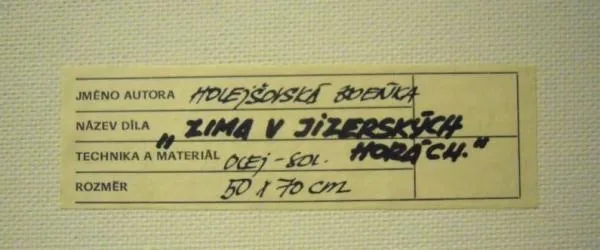 Obraz „Zima v Jizerských horách“ - 2