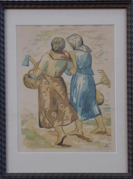 Marie Mrkvičková Hlobilová - Cestou z pole
