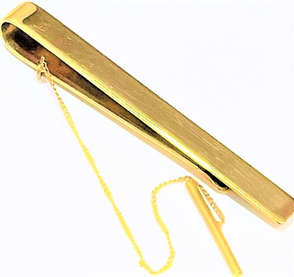 Zlatá spona do kravaty váha 6,76 gramů !