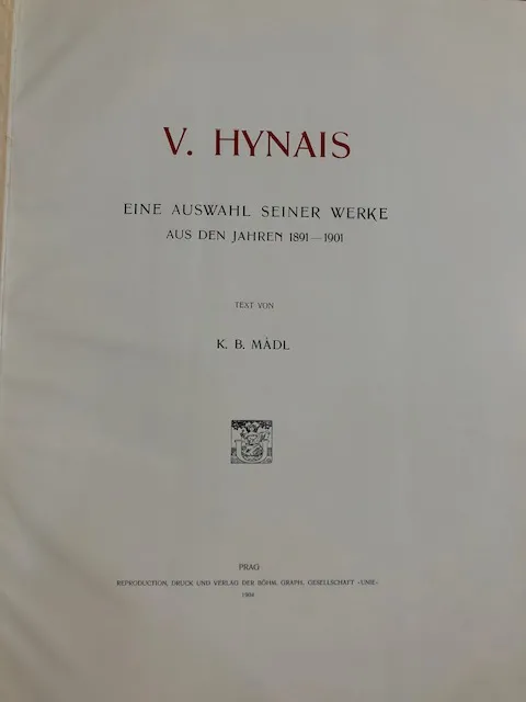 Kniha – Vojtěch Hynais: Eine Auswahl Seiner Werke aus den Jahren 1891 – 1901 - 3
