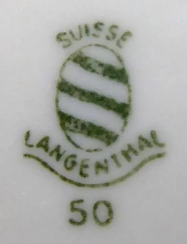 Moka šálek se zlatými rozvilinami – Langenthal - 2