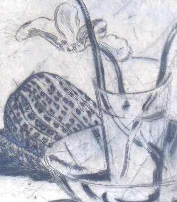 Jánuš Kubíček – Květiny ve sklenici na míse - 3