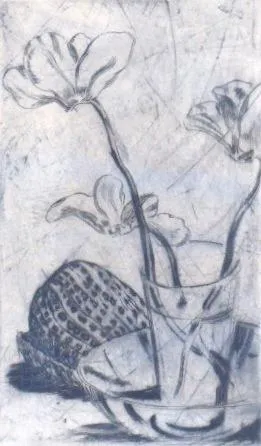 Jánuš Kubíček – Květiny ve sklenici na míse - 4