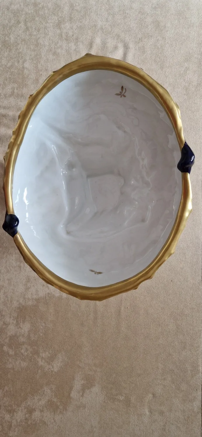 Figurální porcelán – Mísa na podstavci - 6