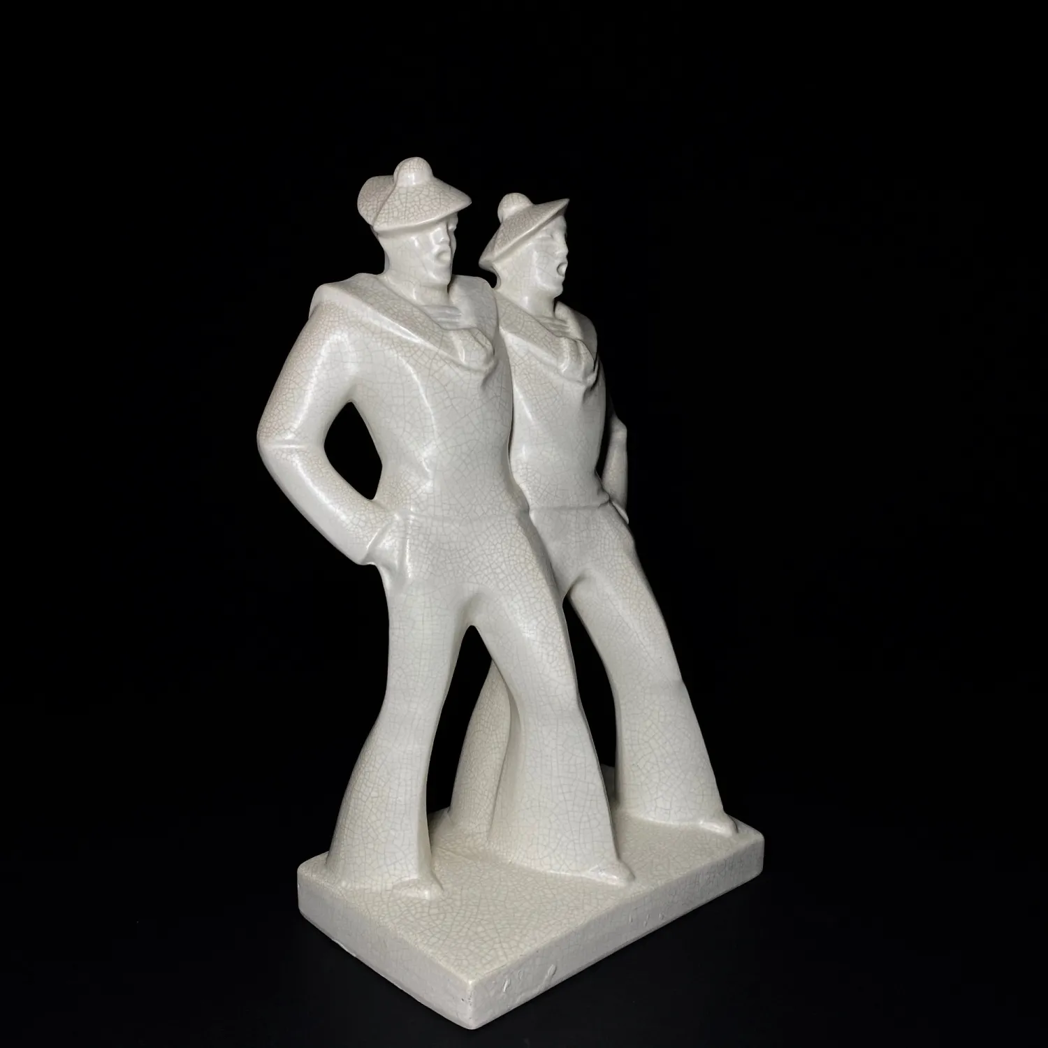 Art deco sousoší námořníků – DAX, Francie - 2
