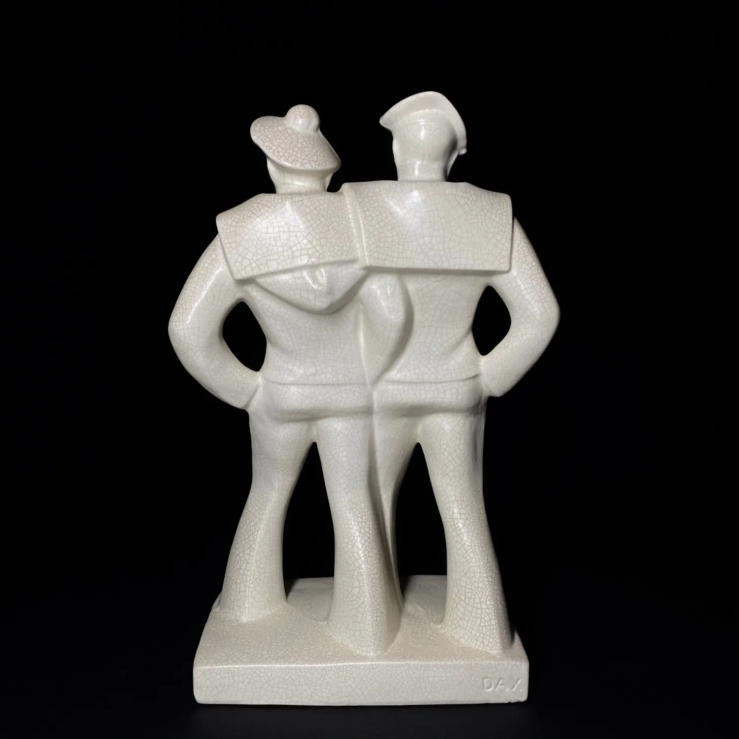 Art deco sousoší námořníků – DAX, Francie - 4