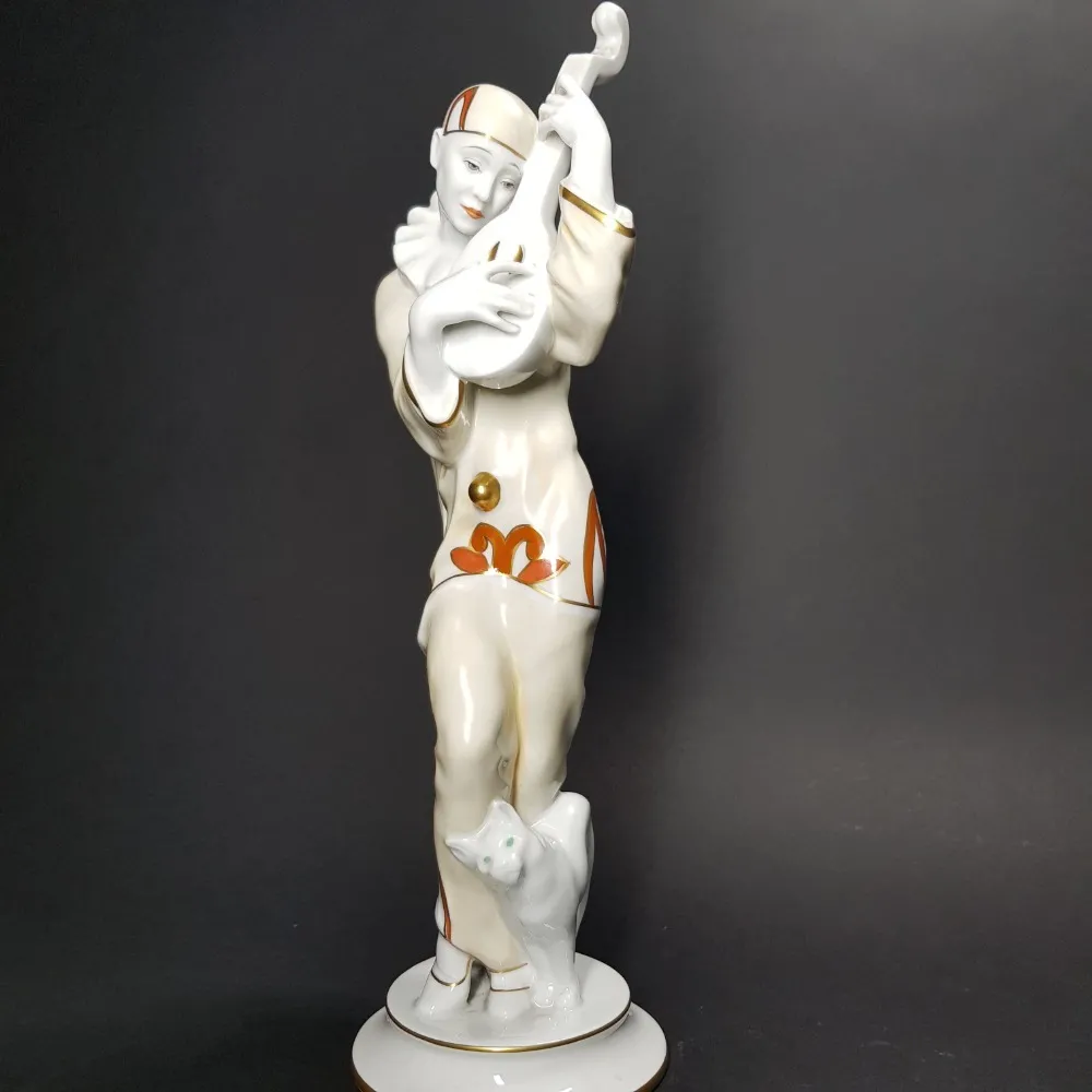 Pierot s mandolínou a kočkou – Rosenthal - 5