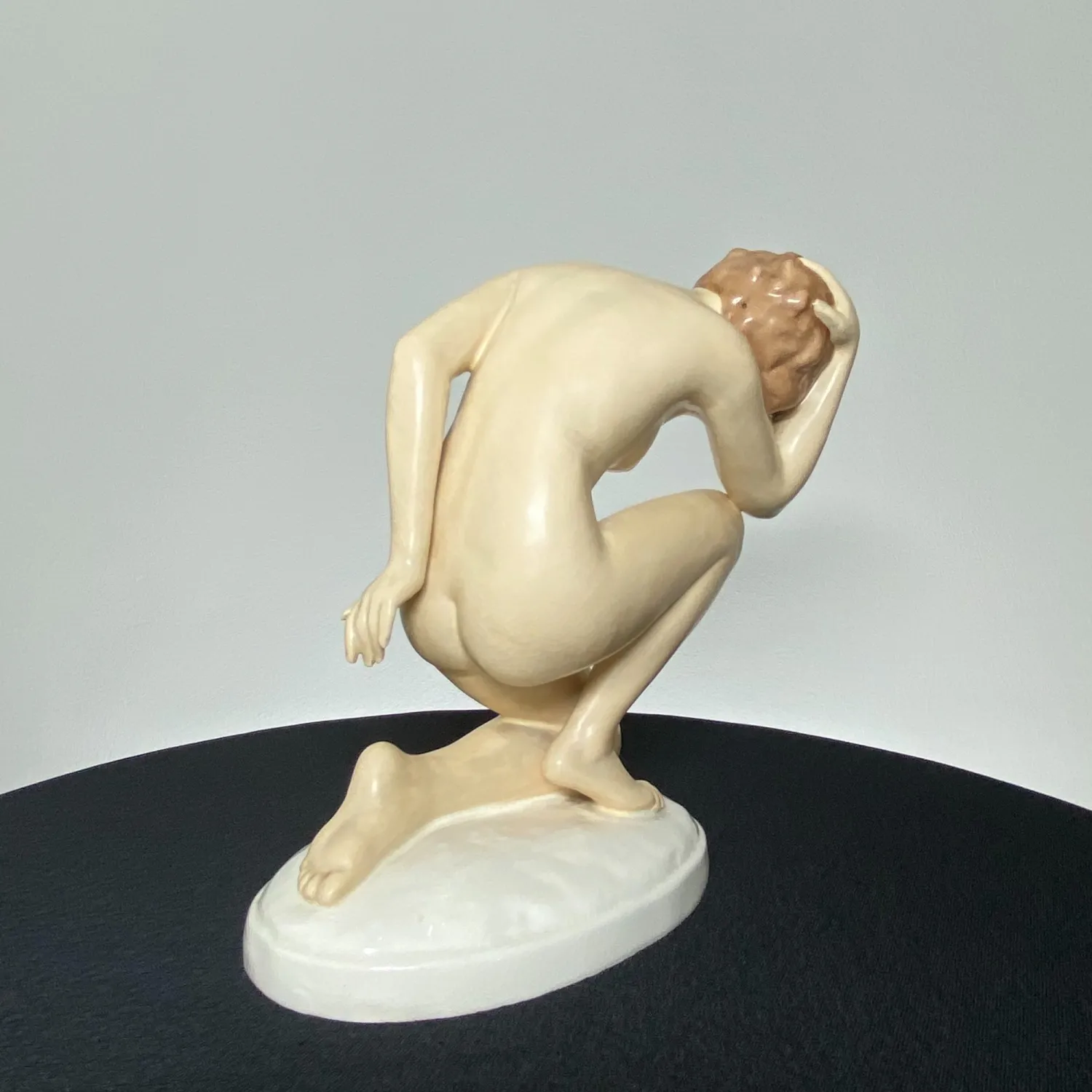Art deco porcelánová socha nahé ženy – Royal Dux - 6