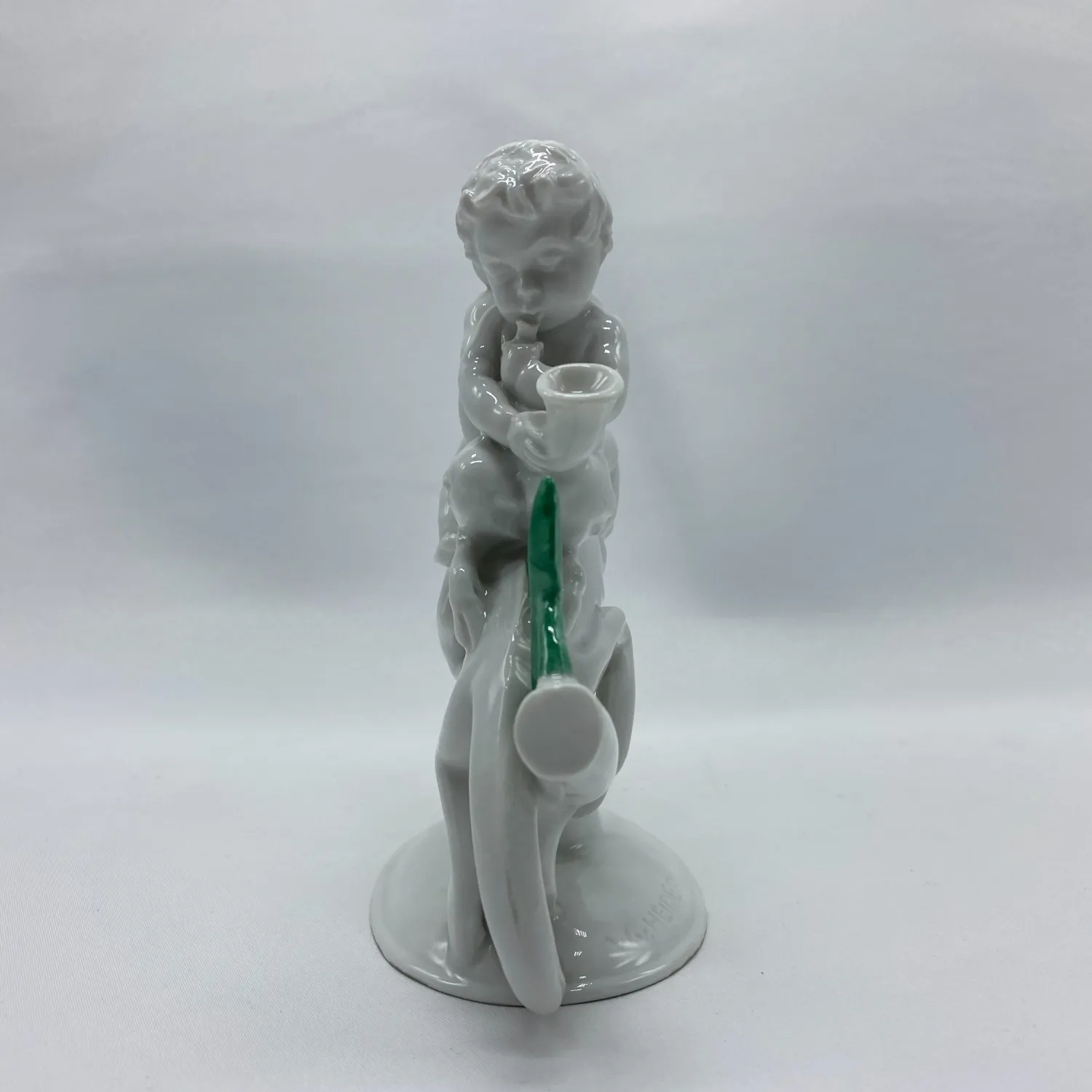 Art deco porcelánová socha dětí a chameleona – W. von Heider/Hutschenreuther - 5