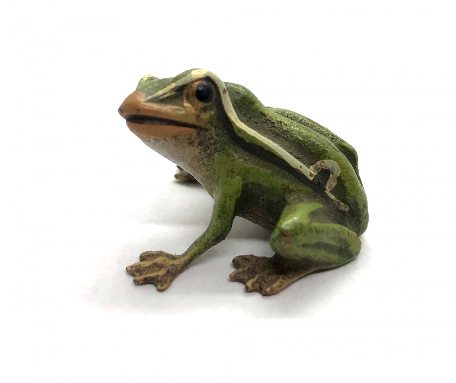 Figurka sedící žáby - vídeňský bronz