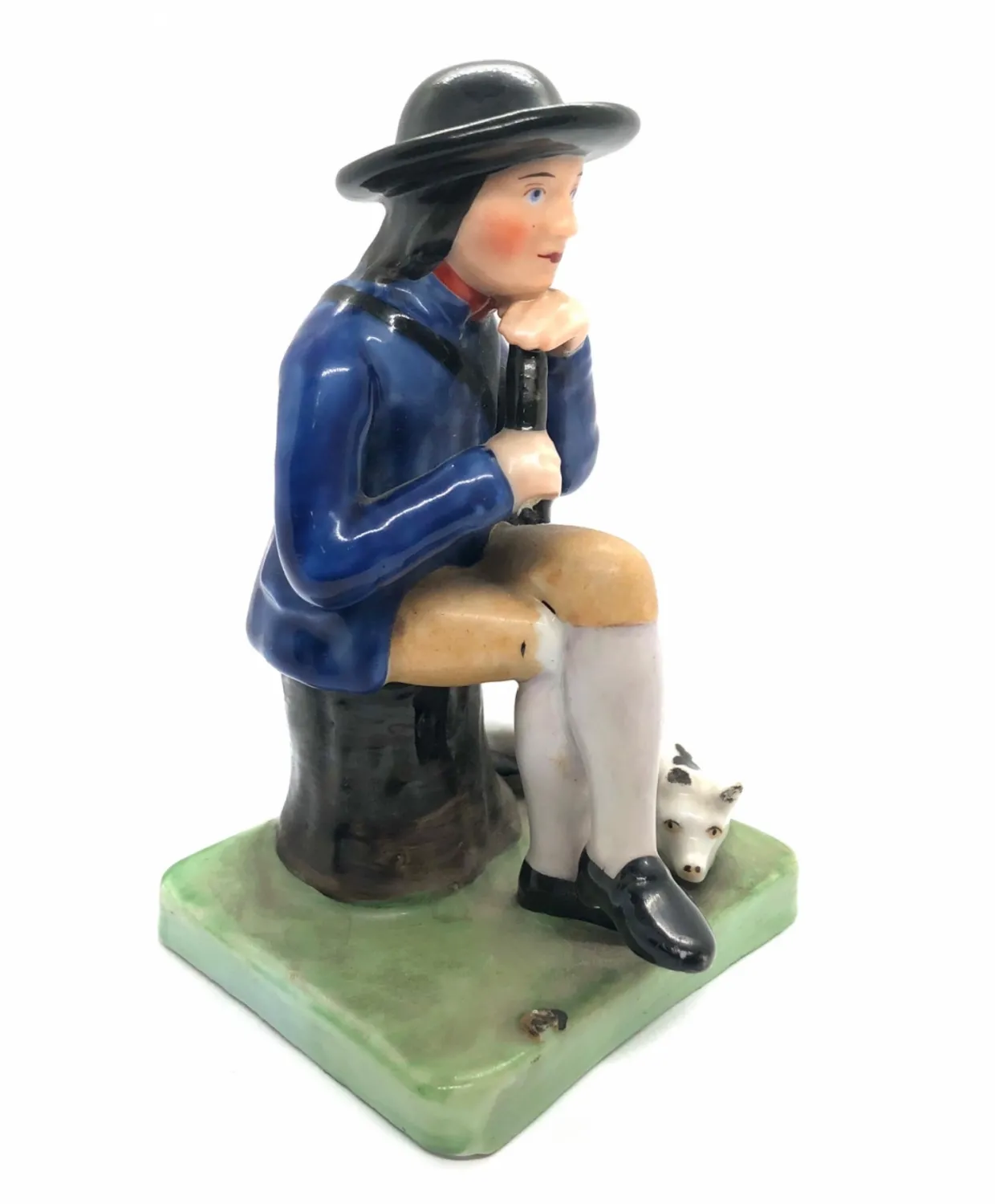 Porcelánová soška Choda se psem - 3