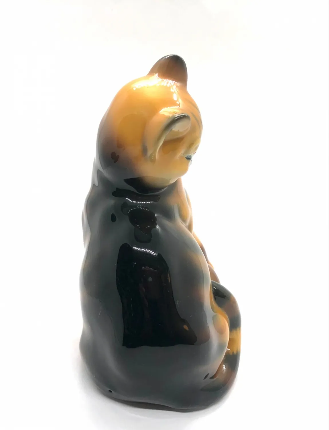 Porcelánová soška kočky – Ens - 5