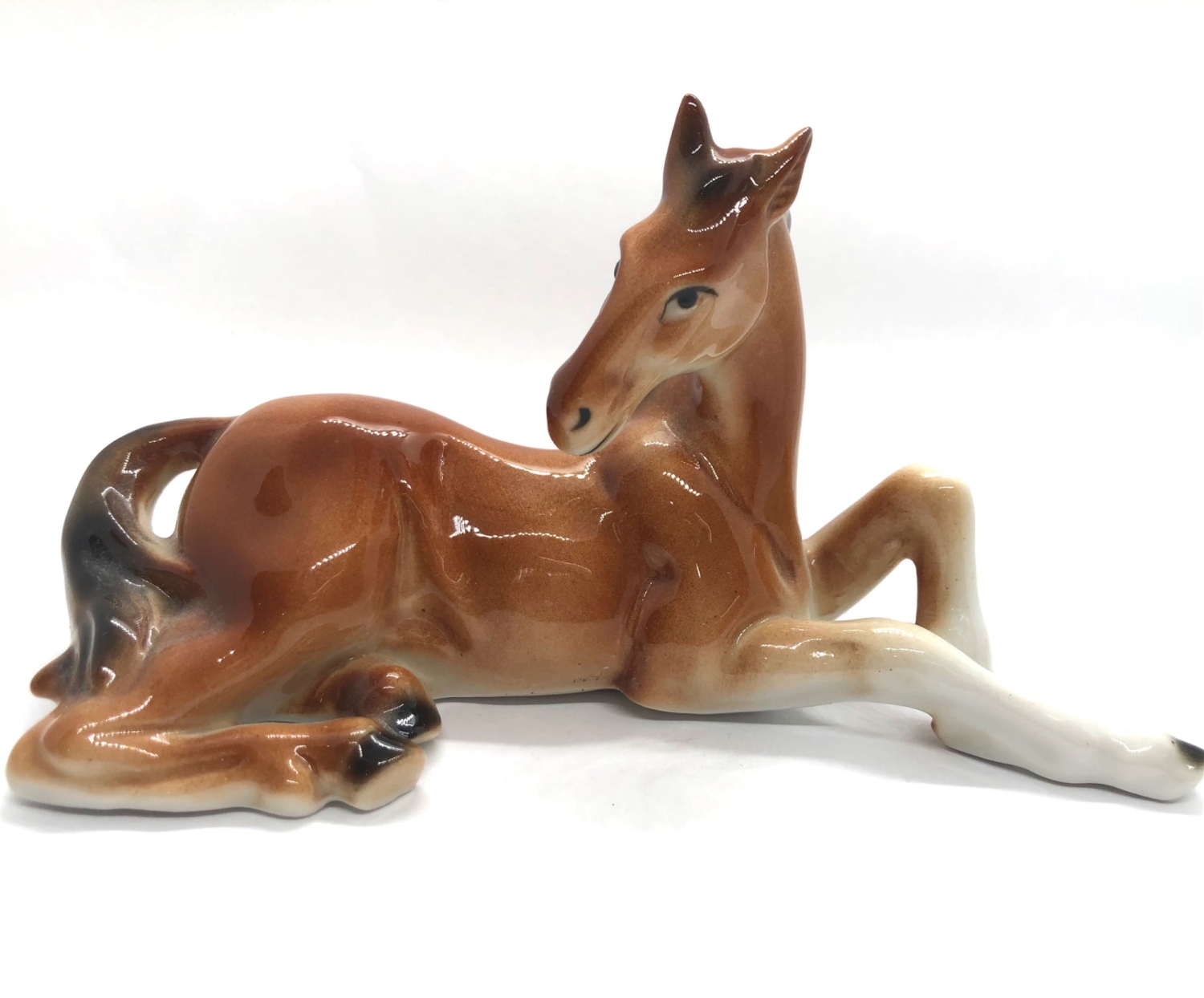Porcelánová soška koně – Wagner & Apel