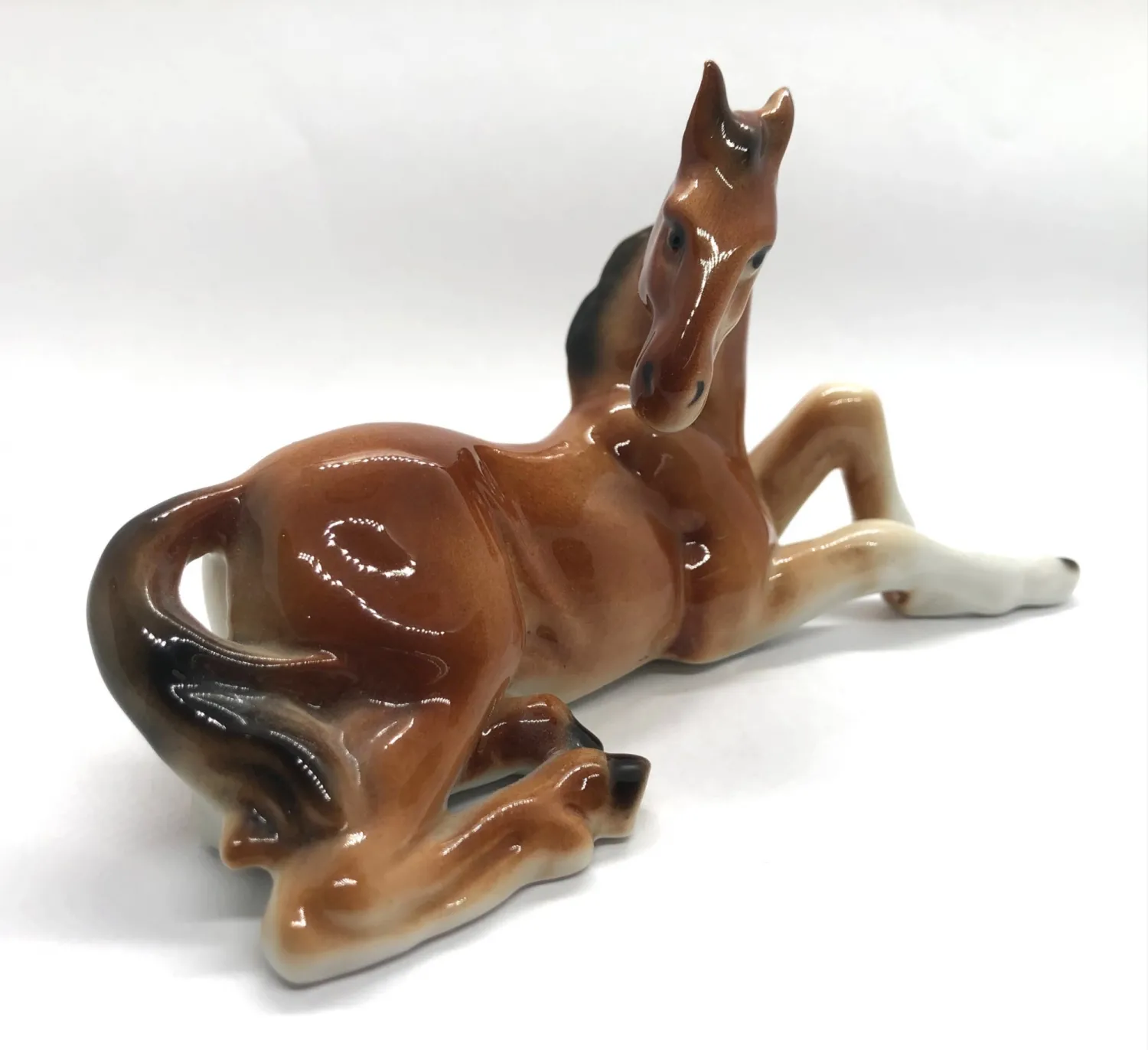 Porcelánová soška koně – Wagner & Apel - 2