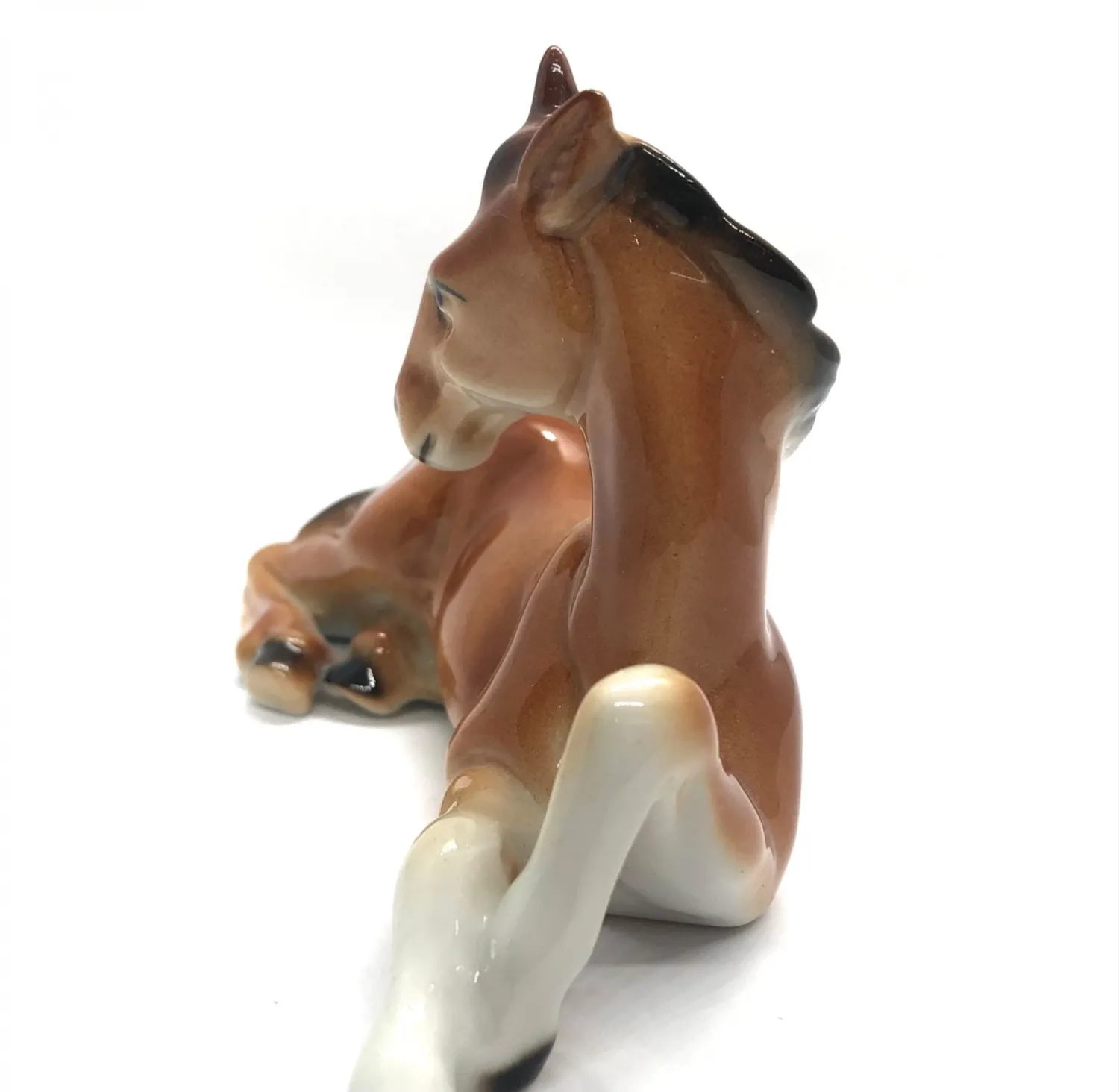 Porcelánová soška koně – Wagner & Apel - 4