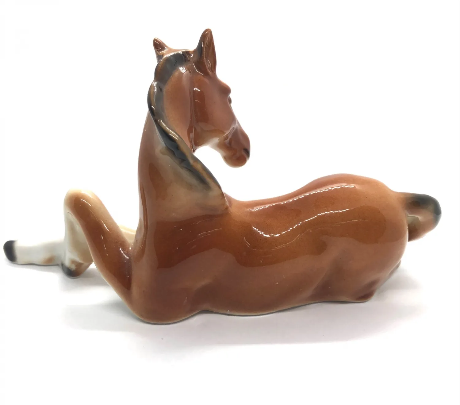 Porcelánová soška koně – Wagner & Apel - 5