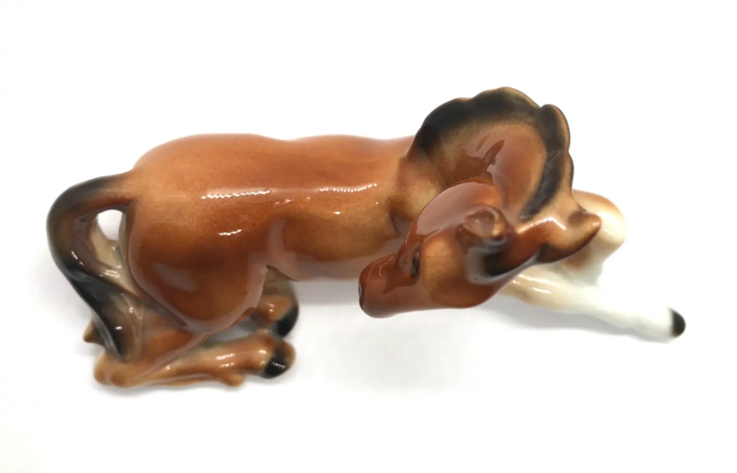 Porcelánová soška koně – Wagner & Apel - 7