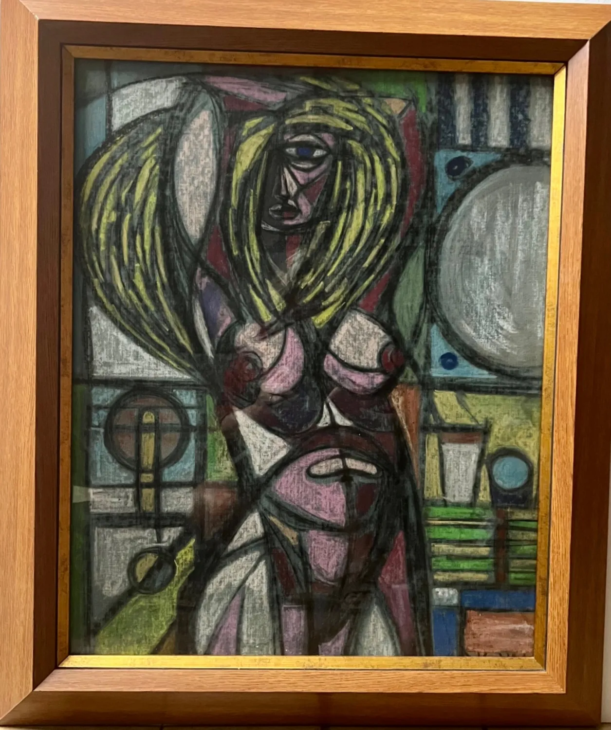 Abstraktní akt – pastel - 2