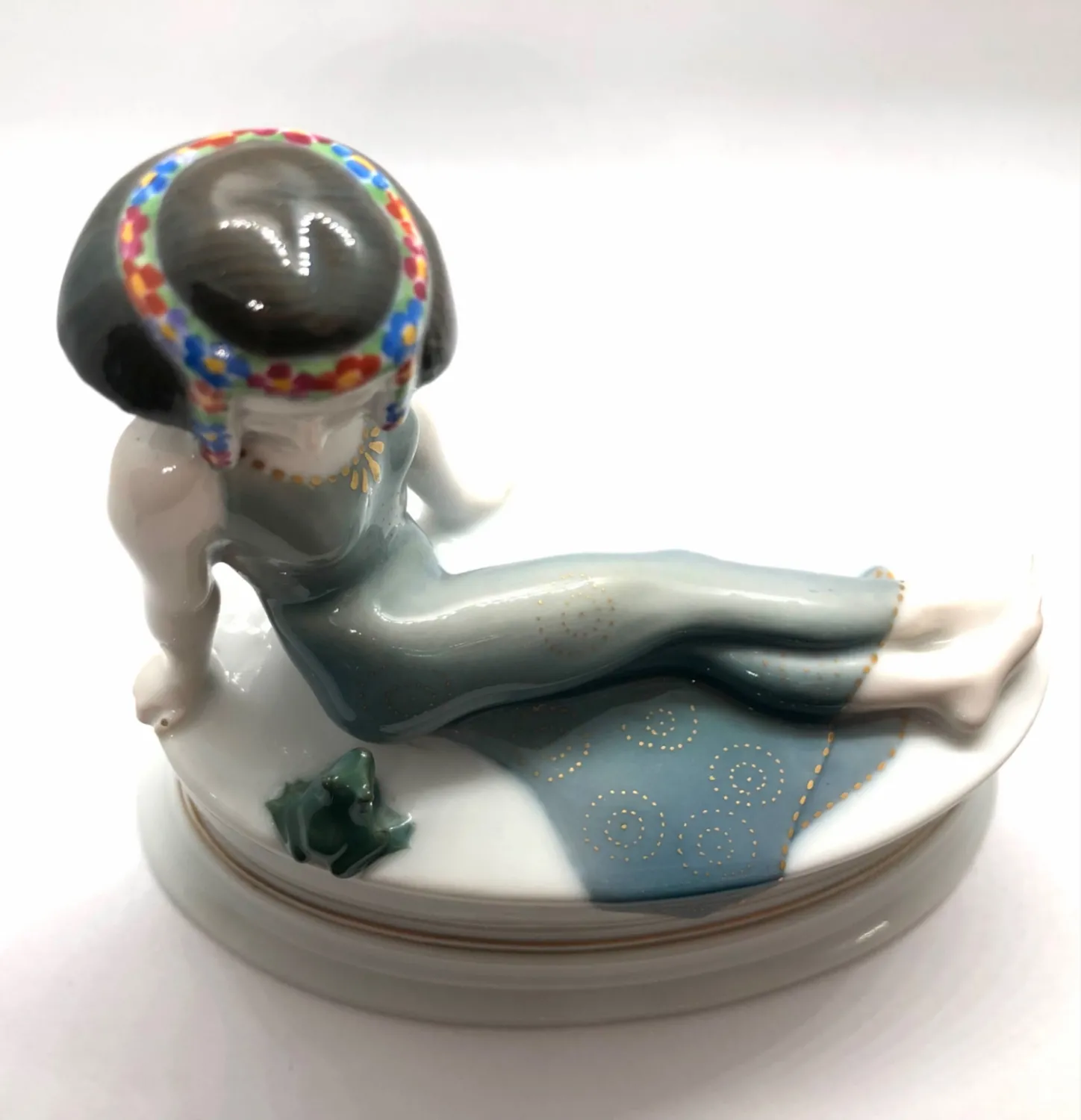 Art deco soška ženy se žábou – Rosenthal - 4