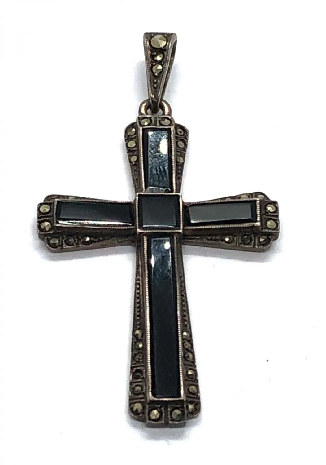Art deco závěs křížek - 4