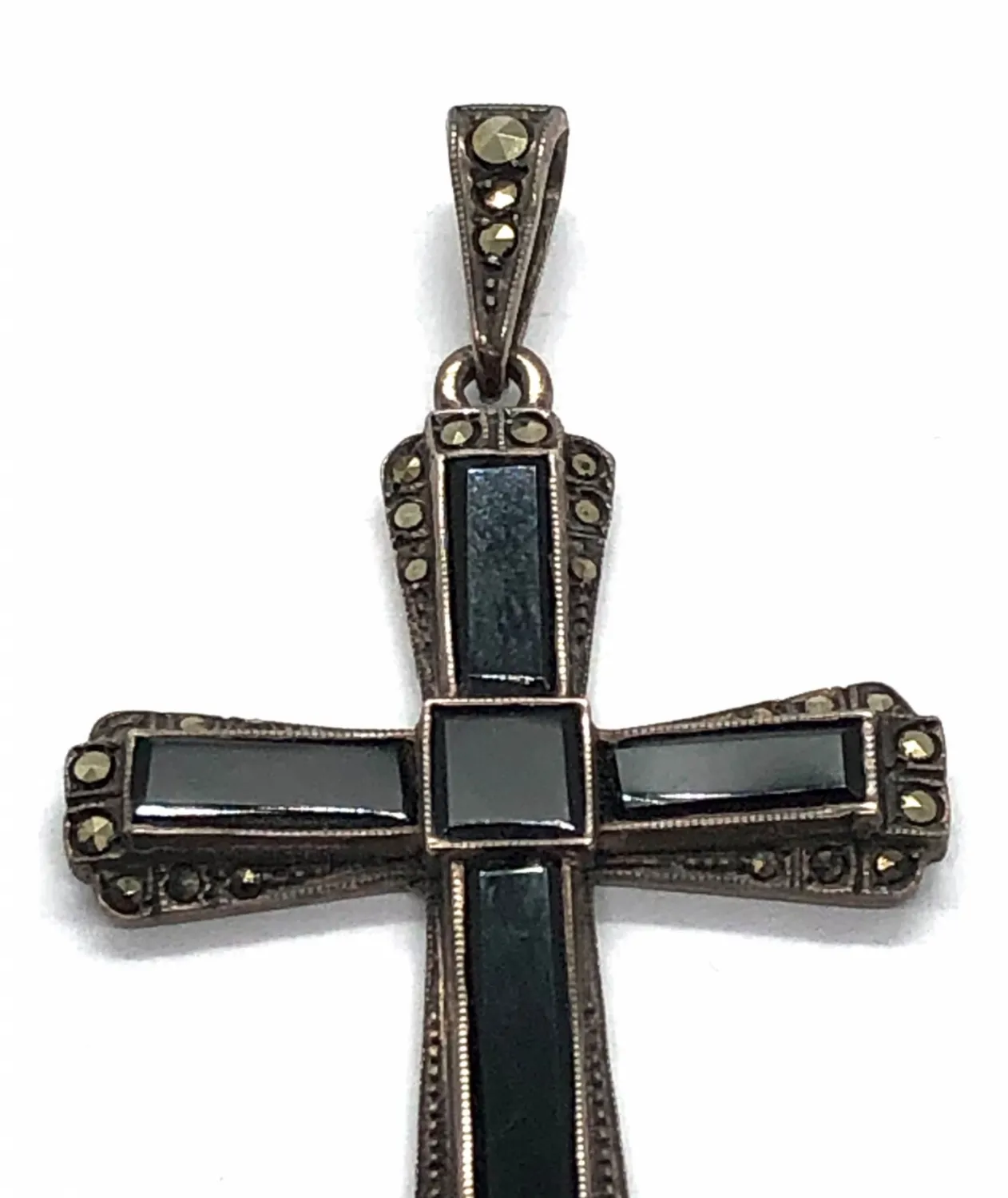 Art deco závěs křížek - 5
