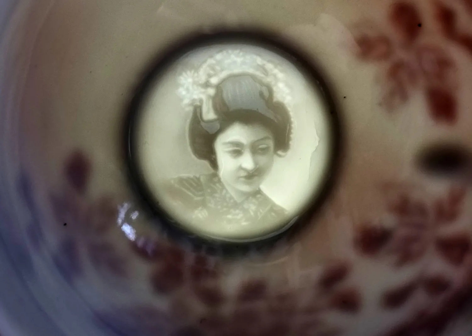 Japonský šálek s podšálkem s průsvitkou (litofanií) - 5