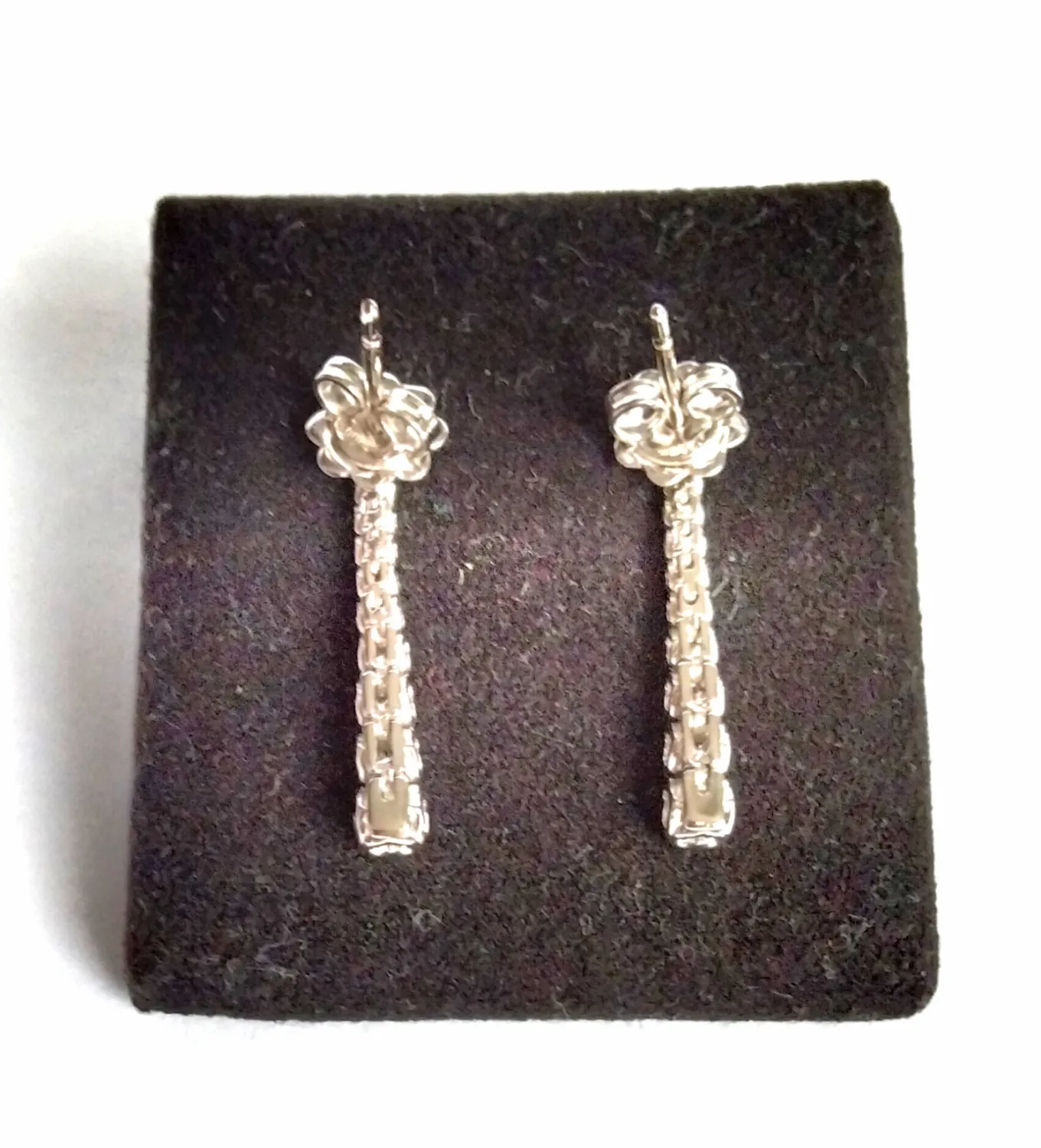 Zlaté náušnice s diamanty, 0,72 ct - 5