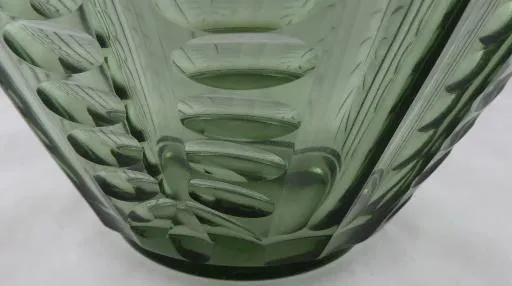 Mísa z kouřového skla – Art deko - 4
