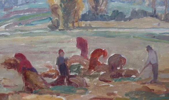 Maryša Neubertová – Vázání obilí do snopů - 4