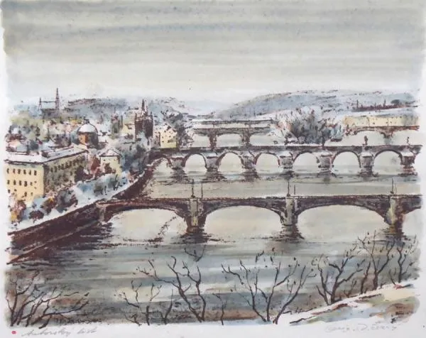 Josef D. Černý – Pražské mosty - 5