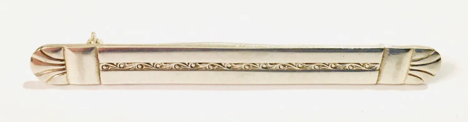Stříbrná ART-DECO brož - 3
