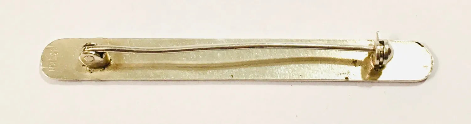 Stříbrná ART-DECO brož - 4