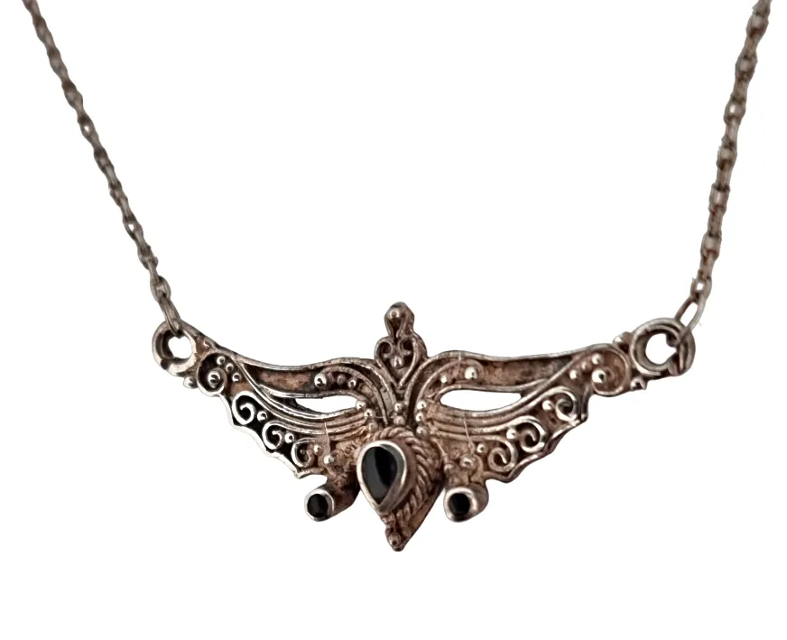 Collier  s onyxem jemný - 2
